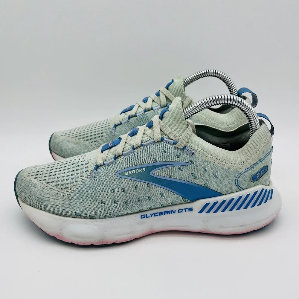 Brooks Women's Glycerin StealthFit 20 1203721B409 Blue Running Shoes Size 7 B